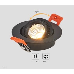 SPOTS LED ORIENTABLES ROTATIFS ENCASTRABLES