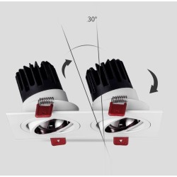 SPOTS LED 1 TÊTE 2 TÊTES 3 TÊTES ENCASTRABLES ORIENTABLES